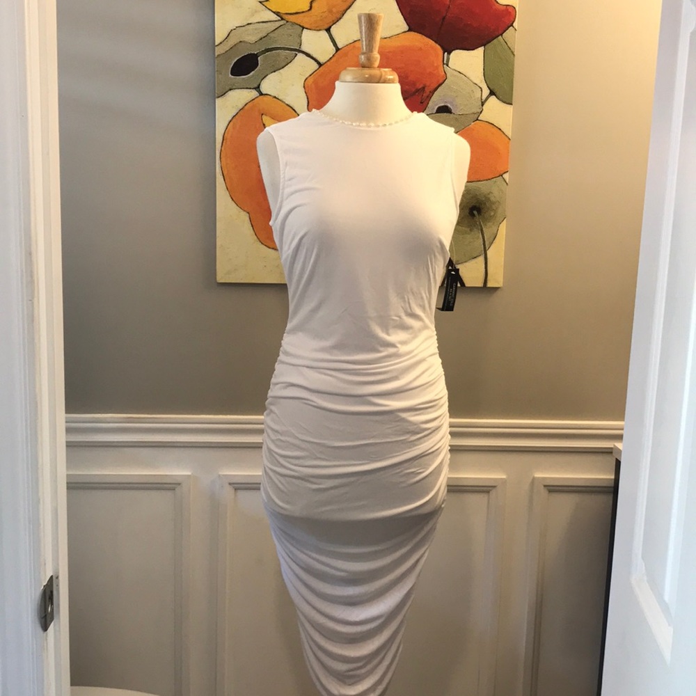 NWT Venus low back rouched dress size M - Picture 4 of 6